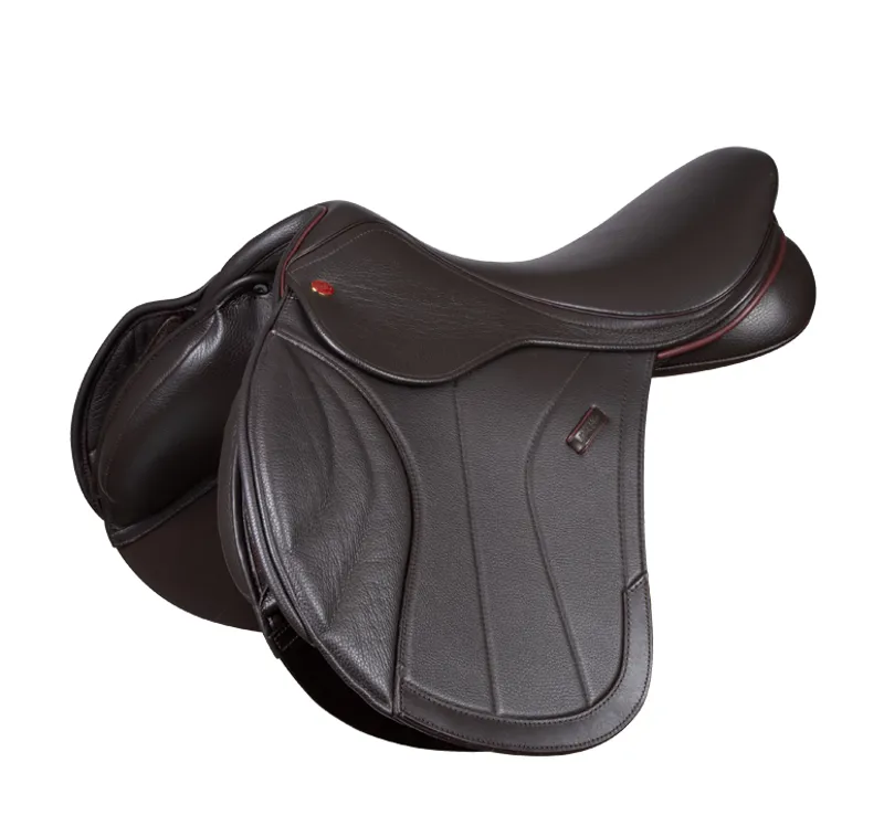 Kent and Masters Competition Series Dual-Flap Jump Saddle - Brown 
